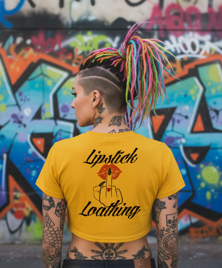 Lipstick & Loathing Crop Tee