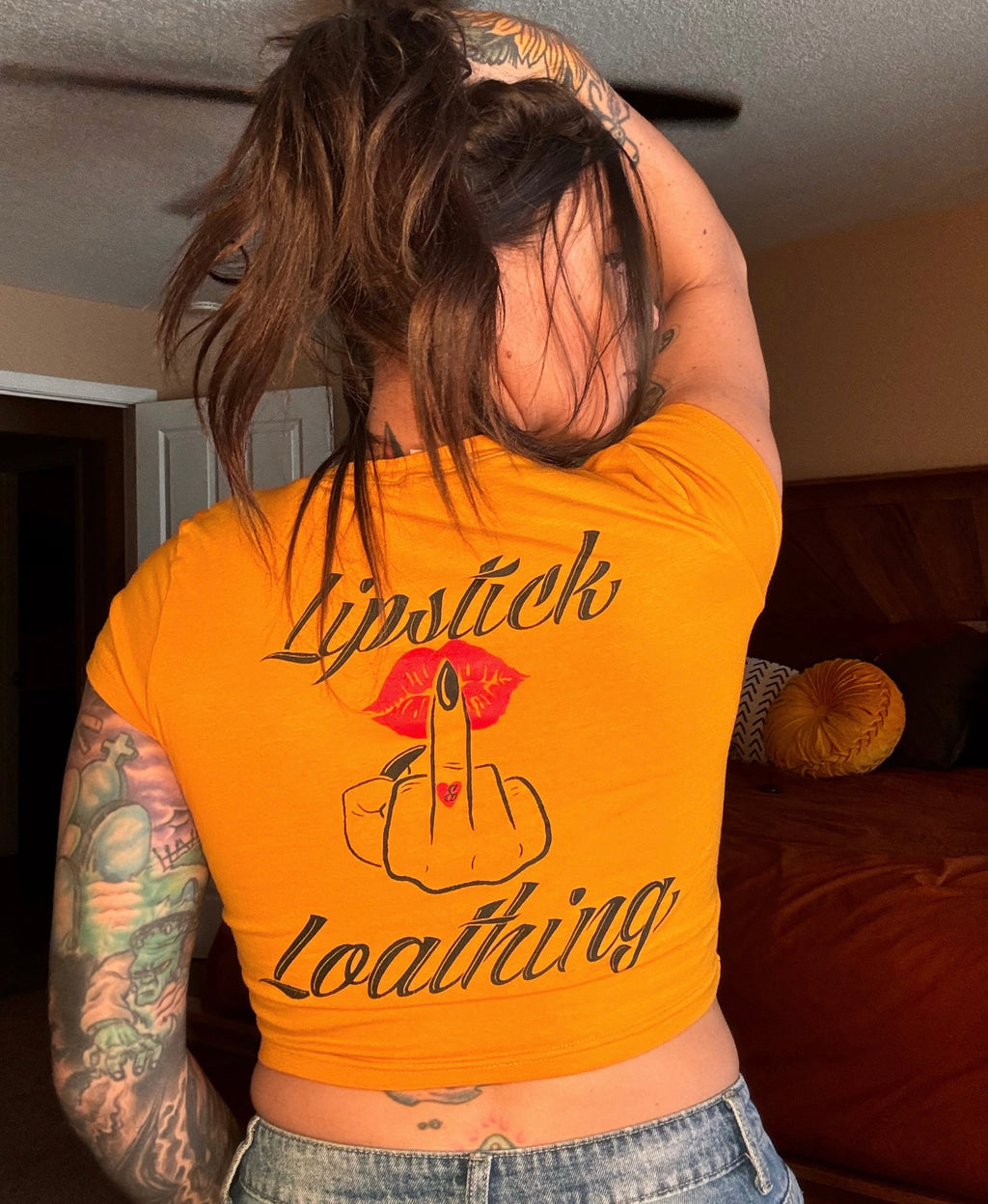 Lipstick & Loathing Crop Tee